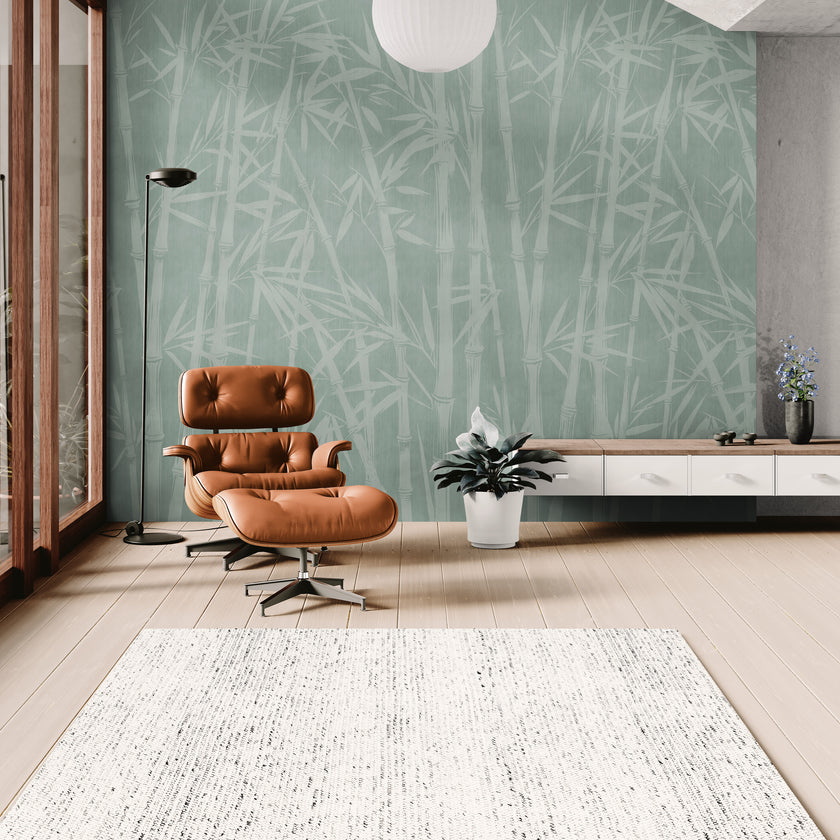 GE5101 Bamboo Serenity Endless Murals in Soft Sage Green
