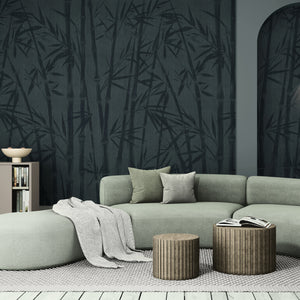 GE5102 Bamboo Serenity Endless Murals in Beige Gray