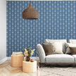 GDP6003 Twisted Twig Premium Peel and Stick Wallpaper Panel 6 Ft High x 26 Wide in Muted Navy