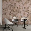 GDSE3190 Playful Robin Wallpaper Premium Peel and Stick Material 26in Wide x 6ft, 9 ft, 12ft, White