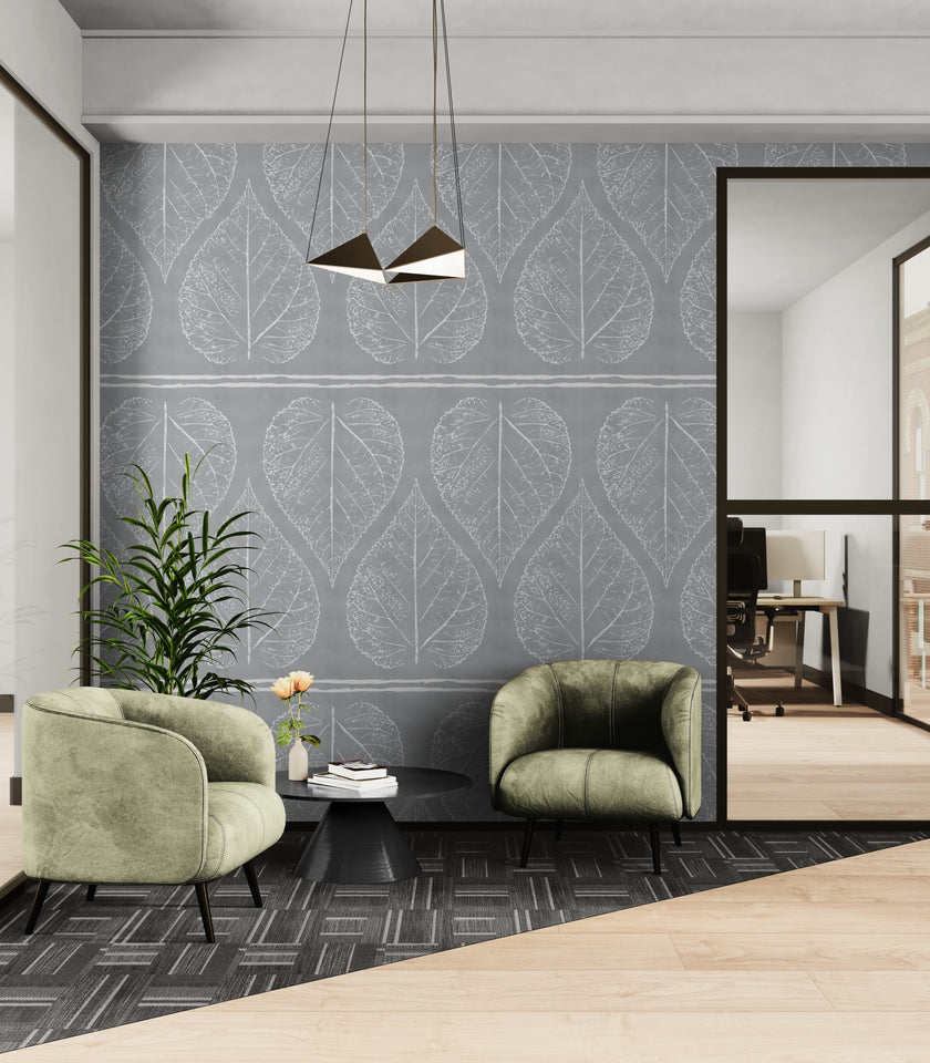 GDP5001 Accelerated Growth Premium Peel and Stick Wallpaper Panel 26 Wide in Multiple Sizes Soft Gray