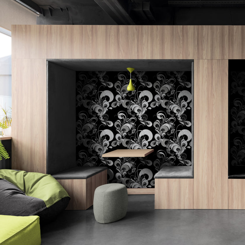 GDM0021 Marina Makaron Designs Paisley in Brown Umber Wallpaper Panel 26 inch Wide x 6ft, 9ft, and 12ft Long