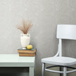 GW6001 Curvy Bristles Strokes Warm Beige Gray Wallpaper Panel