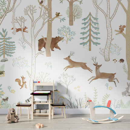 Frisky Forest Wallpaper Mural