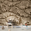 GDSE3660 Nordic Nature Mural Wallpaper Mural Premium Peel and Stick Material 26in Wide x 9 ft. Beige Brown