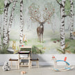 GDSE3001 Amazing Antlers Summer Wallpaper Mural, Premium Peel and Stick Material 26in Wide x 9 ft. Multi-colored