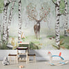 GDSE3001 Amazing Antlers Summer Wallpaper Mural, Premium Peel and Stick Material 26in Wide x 9 ft. Multi-colored