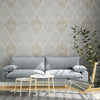 GW0171 Desert Tan Stone Paisley Wallpaper Panel