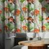 GN5021 Koi and Water Lillies Grace and Gardenia Wallpaper Roll size 26 inch Wide x 27ft. Long, Green/White/Blue