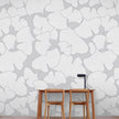 GE5050 Gingko Endless Murals Gray White