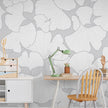 GE5050 Gingko Endless Murals Gray White