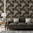 GDM0022 Marina Makaron Designs Paisley in Teal Wallpaper Panel 26 inch Wide x 6ft, 9ft, and 12ft Long