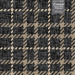 GP6071 Chunky Plaid Premium Peel and Stick Wallpaper Panel 6 Ft High x 26 Wide in Vintage Brown