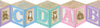 Schumacher 09F-C9813-12 Pink Alphabet Blocks Wall Border, Pink