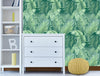 GW2007W Exotic Tropical Banana Leaf Peel and Stick Wallpaper Blue Green