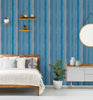 Blue & Grey Contemporary Stripe Peel and Stick Wallpaper Grace & Gardenia