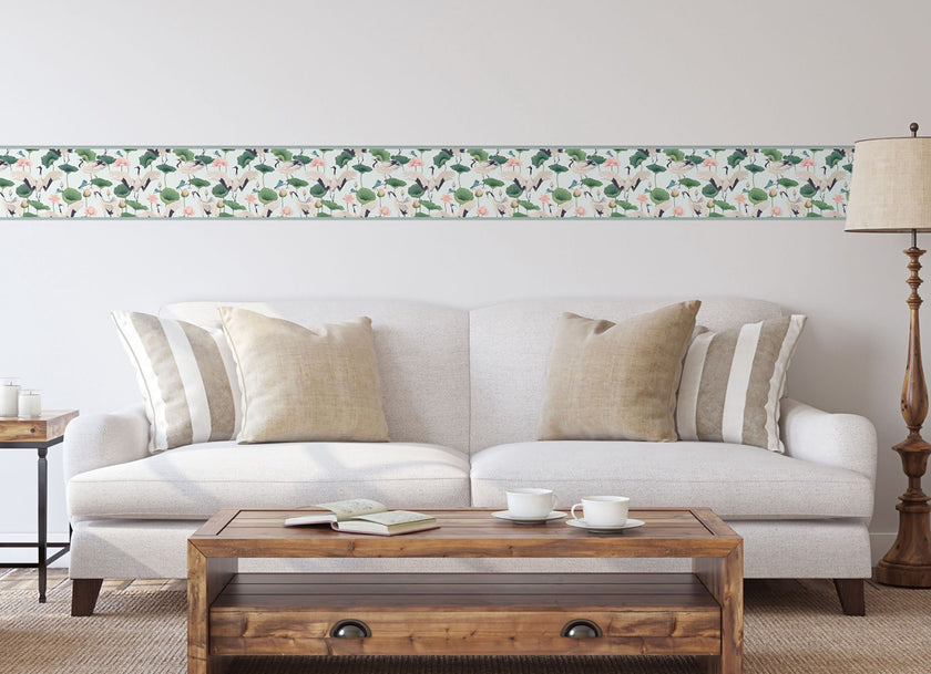 GB50042 Cranes and Grasshoppers Peel and Stick Wallpaper Border 10