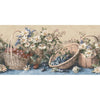 Waverly 5505611 Country Baskets and Sunflowers Wall Border, Blue