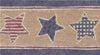 Wallpaper For Less CS541B Beige American Stars Wallpaper Border, Blue