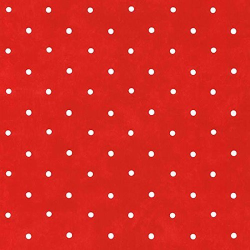 Norwall KK26707 Polka Dots Wallpaper, Red