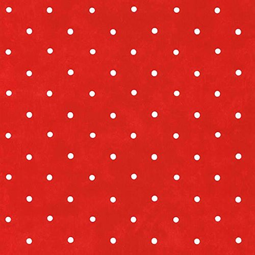 Norwall KK26707 Polka Dots Wallpaper, Red