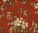 Kathy Ireland Home GE58325 Birds of Versailles Wallpaper, Red