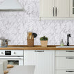 White Marble Peel and Stick Wallpaper 24
