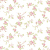 Norwall Wallcoverings AB27658 Abby Rose 3 Chic Rose Wallpaper Pink/Light/Green