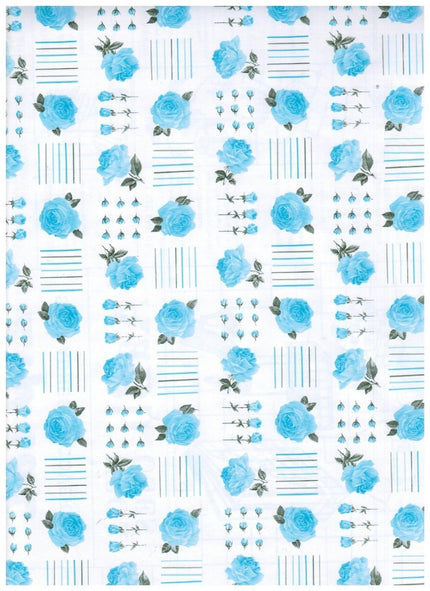 Interior Place 224 Roses Contact Paper, Blue