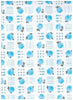 Interior Place 224 Roses Contact Paper, Blue