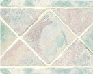 Wallpaper For Less GFB562 Sage Pink Bath Tile Wallpaper Border