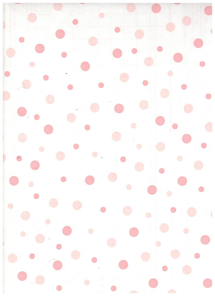 Kittrich Corporation 09F-C9T73-01 Petite Pink Polka Dots Contact Paper, Pink
