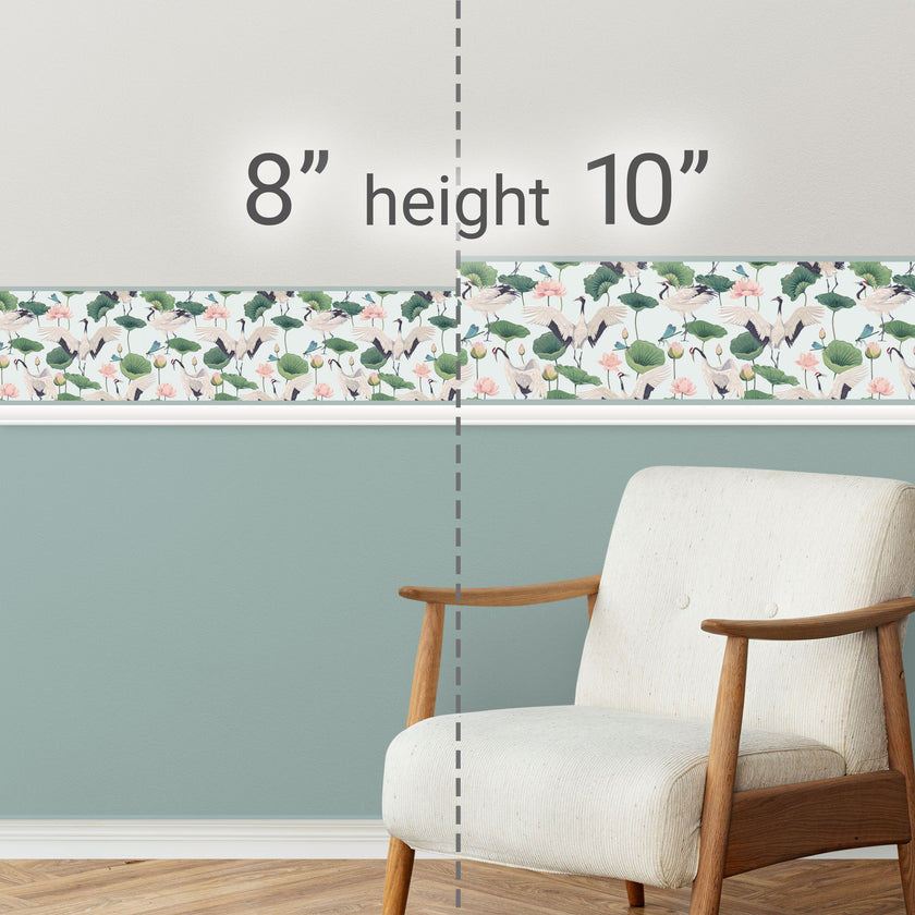 GB50042 Cranes and Grasshoppers Peel and Stick Wallpaper Border 10