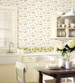 Norwall Wallcoverings KK79367 Kitchen Elements Trellis Wallpaper Border Yellow, Green, Red