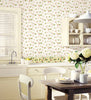 Norwall Wallcoverings KK79367 Kitchen Elements Trellis Wallpaper Border Yellow, Green, Red