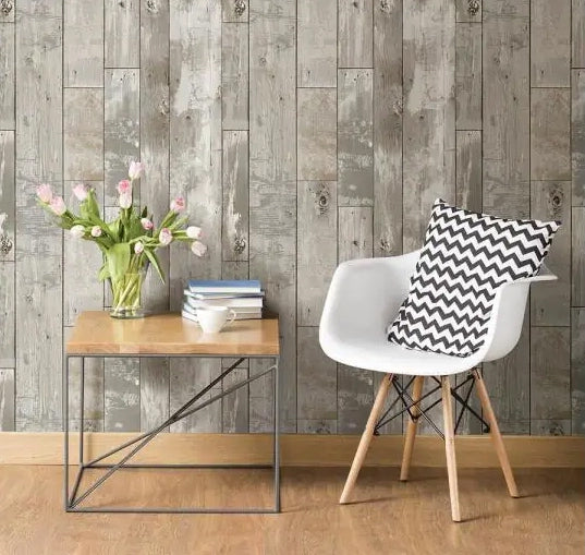 Grace & Gardenia G58305 Gray Weathered Plank wallpaper