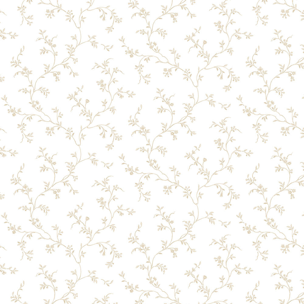 Norwall Wallcoverings Pretty Prints 4 AB27623 Allison's Trail Wallpaper Beige