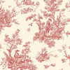 Norwall Wallcoverings AB27657 Abby Rose 3 Toile Wallpaper Red/Ochre