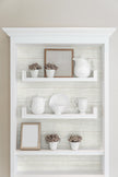 GW1002 White Shiplap Peel & Stick Wallpaper 20.5 in. x 18 ft. = 30.75 sq.ft