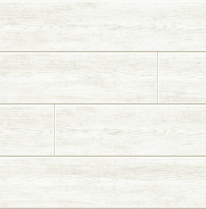 GW1002 White Shiplap Peel & Stick Wallpaper 20.5 in. x 18 ft. = 30.75 sq.ft