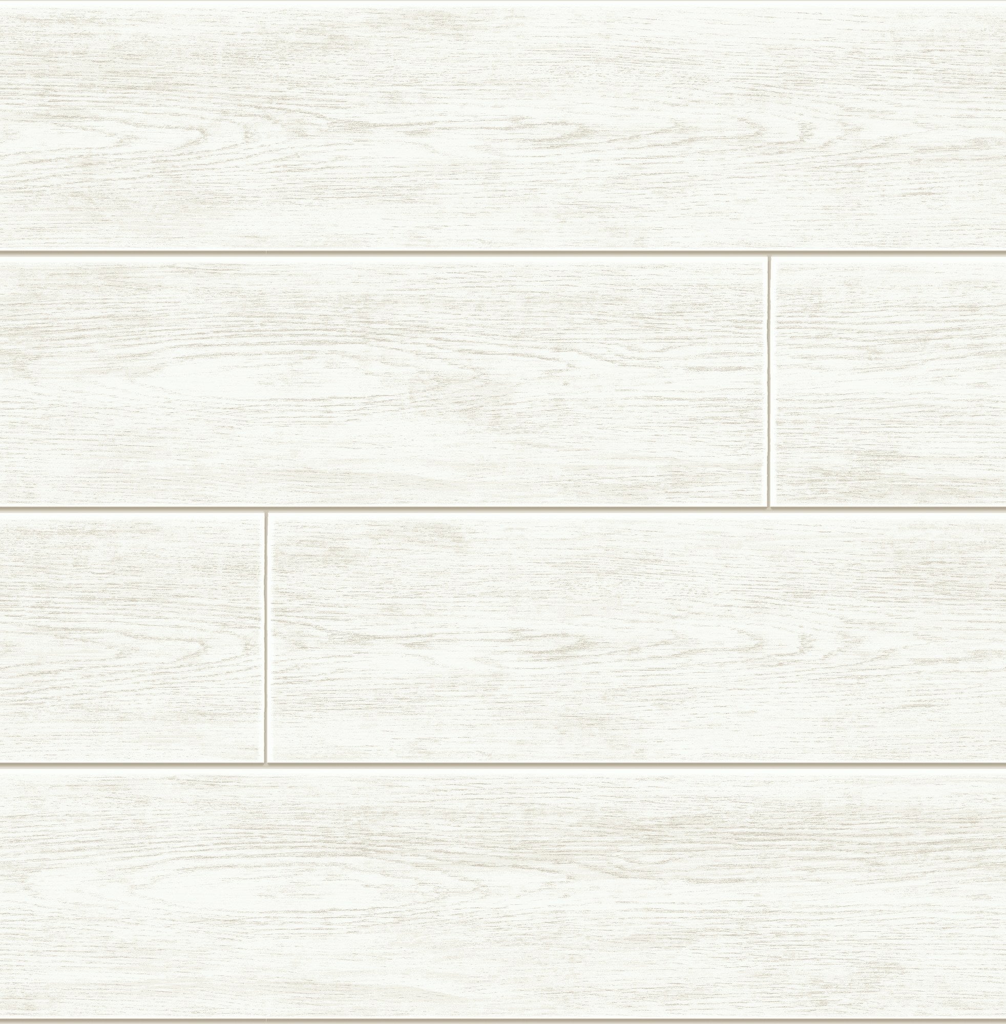 GW1002D - White Shiplap Peel & Stick Wallpaper