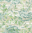 Grace & Gardenia GY2001D Bamboo Garden Peel & Stick wallpaper Green Tan Aqua