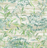 Grace & Gardenia GY2001D Bamboo Garden Peel & Stick wallpaper Green Tan Aqua