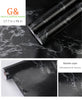 GRACE & GARDENIA Black Marble  Contact Paper Self Adhesive Removable 17.7