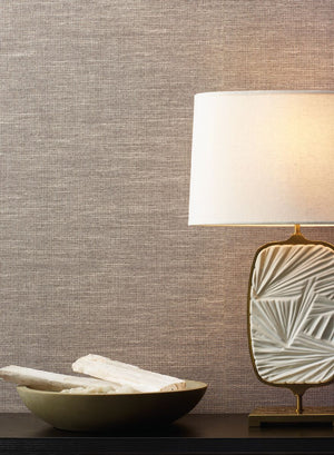 York Wallcoverings Bohemian Luxe BO6612 Paper and Thread Weave Wallpaper Beige