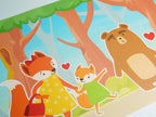 GB90081 Woodland Families Peel and Stick Wallpaper Border 10