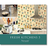 Norwall Wallcoverings  FK72635DC Fresh Kitchens 5 Die Cut Strawberry Wallpaper Border Green, Red