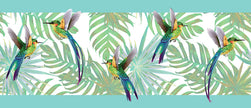 GB20011 Hummingbirds and Tropical Plants Peel and Stick Wallpaper Border 10