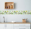 GB20021g8 Butterflies and Tropical Plants Peel and Stick Wallpaper Border 8in Height x 18ft Long Green/Yellow/Blue