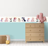 GB30021 Kittens & Puppies Peel and Stick Wallpaper Border 10in or 8in Height x 15ft Long, Beige Blue Orange Cream